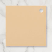 Partei für das Engagement von Wein und Käse Geschenkanhänger (Rückseite)