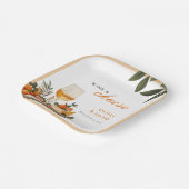 Partei für das Engagement von Wein und Käse Pappteller (Gewinkelt)