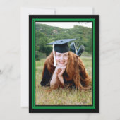 Partei für das grüne und das schwarze Foto Einladung (Vorderseite)