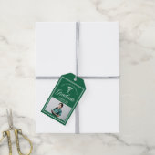Partei für das grüne Weiße Foto Geschenkanhänger (Mit Garn)