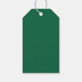 Partei für das grüne Weiße Foto Geschenkanhänger (Rückseite)