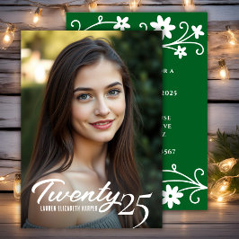 Partei für das Jahr des Abschlusses und das Foto Einladung