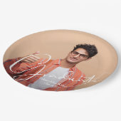 Partei für das lässige Foto Pappteller (Schrägansicht)