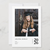 Partei für das Minimalistische Foto Einladung (Vorderseite)