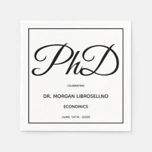 Partei für den Doktortitel Serviette
