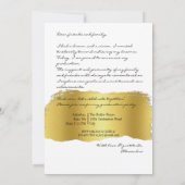 Partei für den Grad der Graduation der Universität Einladung (Rückseite)