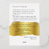 Partei für den Grad der Graduation der Universität Folieneinladung (Rückseite)