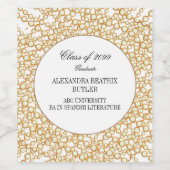 Partei für den Grad der Graduation der Universität Weinetikett (Einzelnes Label)