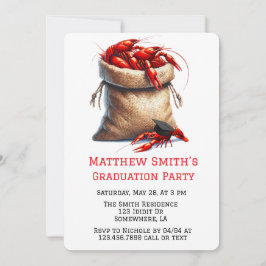 Partei für den Mangel an Crawfish Graduation Einladung