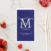 Partei für den Mit Monogramm Unterricht in Navy Bl Serviette (Beispiel)