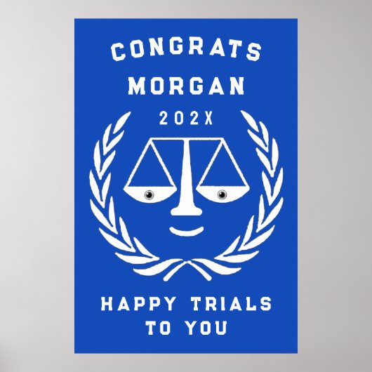 Partei für den personalisierten Jurastudium Poster (Vorne)