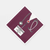 Partei für den personalisierten Medizinstudium Serviette (Ecke)