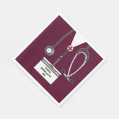 Partei für den personalisierten Medizinstudium Serviette (Ecke)