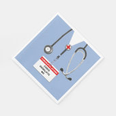 Partei für den personalisierten Medizinstudium Serviette (Ecke)