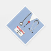 Partei für den personalisierten Medizinstudium Serviette (Ecke)