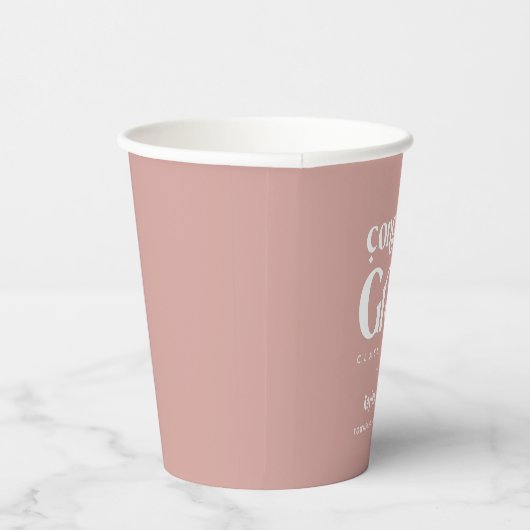 Partei für den Retro-Typ Pappbecher (Rechts)