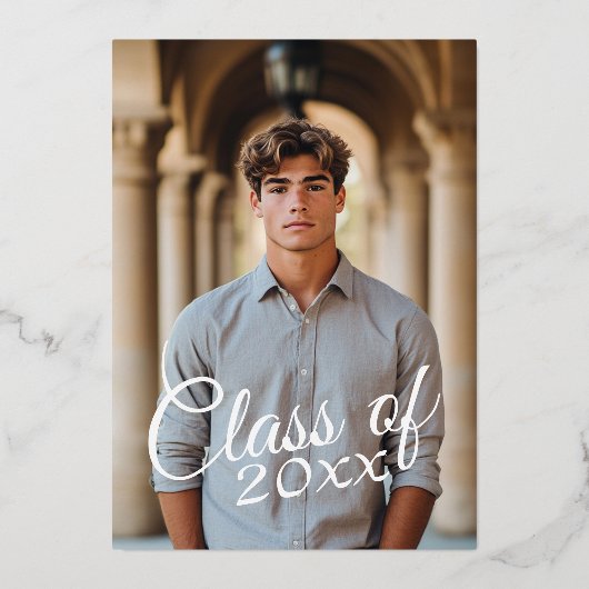 Partei für die Ankündigung eines vertikalen Fotos (Rückseite)