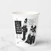 Partei für die Ausbildung der Polizeischule Pappbecher (Rückseite)