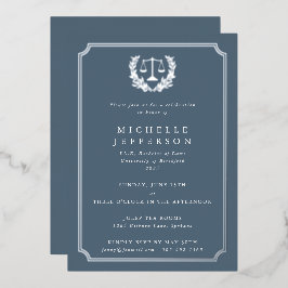 Partei für die blaugraue Jura-Schule Folieneinladung