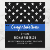 Partei für die Einstufung von Polizeischulen, Thin Weinetikett (Einzelnes Label)