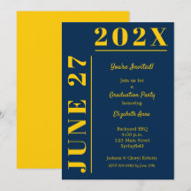 Partei für die gelbe und blaue Graduierung