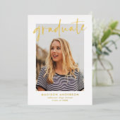 Partei für die Graduation von handgeschriebenem Sk Folieneinladung (Stehend vorne)