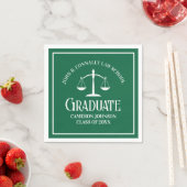 Partei für die Graduierung von Custom Green White  Serviette (Beispiel)