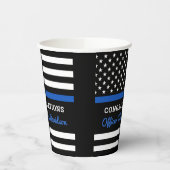 Partei für die Graduierung von Polizeifahnen mit b Pappbecher (Links)