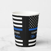 Partei für die Graduierung von Polizeifahnen mit b Pappbecher (Rechts)