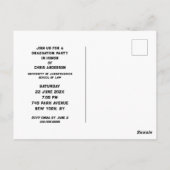 Partei für die juristische Ausbildung Postkarte (Rückseite)