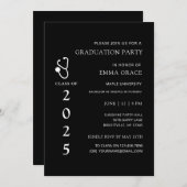 Partei für die Krankenpflege von Schwarz und Weiß Einladung (Vorne/Hinten)