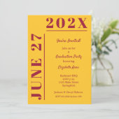 Partei für die Krimson- und Goldene Schulbildung Einladung (Stehend Vorderseite)