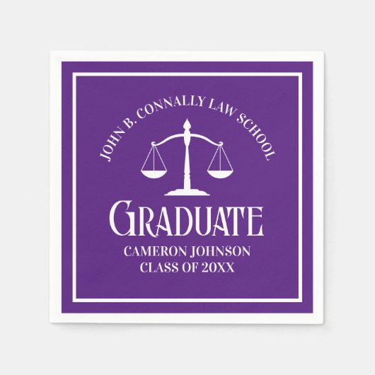 Partei für die Lila Rechtsanwaltsschule Serviette (Vorderseite)