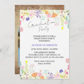 Partei für die personalisierte Wildblume I Einladung (Vorne/Hinten)