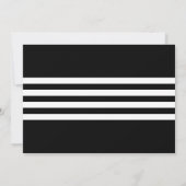 Partei für die Schwarz-weiße Vielfalt des Fotos Einladung (Rückseite)