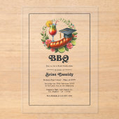 Partei für die wissenschaftliche GRILLEN Acryleinladungen (Vorderseite)