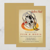 Partei für Film- und Medienabschlüsse Einladung (Vorne/Hinten)
