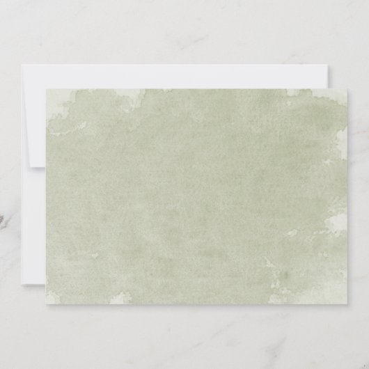 Partei für grüne Blätter der Weißen Blumenpracht Einladung (Rückseite)