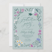 Partei für grüne Wildblumen Einladung (Vorderseite)