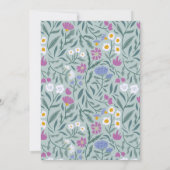 Partei für grüne Wildblumen Einladung (Rückseite)