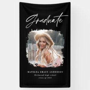 Partei für Schwarz-weiße Graduierung des geometr Banner