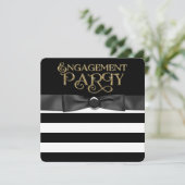 Partei für Schwarze und Gold Einladung (Stehend Vorderseite)