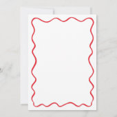 Partei für Verheiratetes Engagement im Weihnachtsh Einladung (Rückseite)