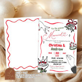 Partei für Verheiratetes Engagement im Weihnachtsh Einladung