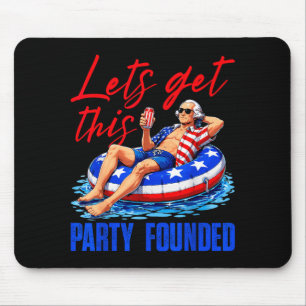 Partei gegründet george washington 4. juli mousepad