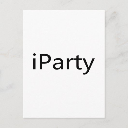 Partei Postkarte (Vorderseite)