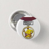 Parteigängerischer sachverständiger Medaillenknopf Button (Vorne & Hinten)