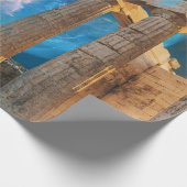 Parthenon Acropolis Griechenland trifft Raumfahrt Geschenkpapier (Ecke)