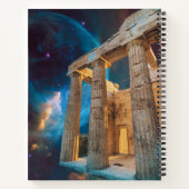 Parthenon Acropolis Griechenland trifft Raumfahrt Notizblock (Rückseite)