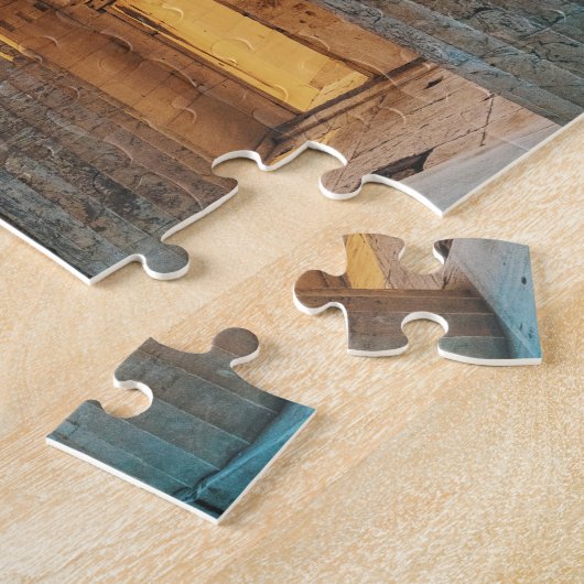 Parthenon Acropolis Griechenland trifft Raumfahrt Puzzle (Seite)